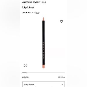 New Never Used Anastasia Beverly Hills Lip Liner in color Baby Roses